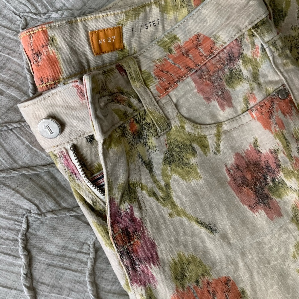 Anthropologie patterned jeans